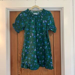 Hill House Green Floral Mini Dress